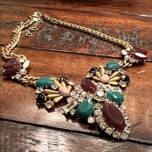 J Crew Multicolor Statement Necklace
